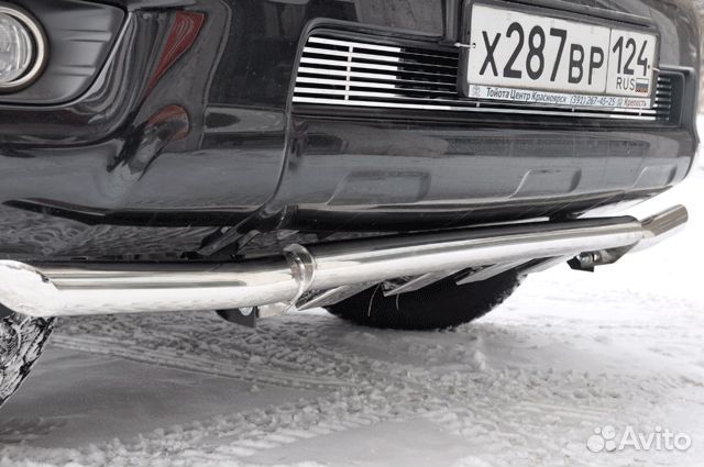 Защита переднего бампера LC Prado 150