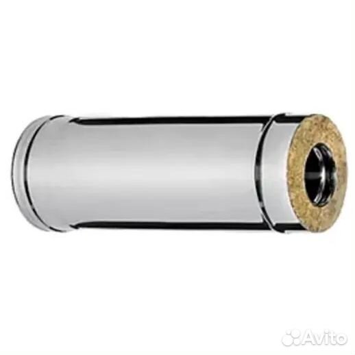 Сэндвич труба ф 250*350 L 0,5м Феррум 0.5мм нерж