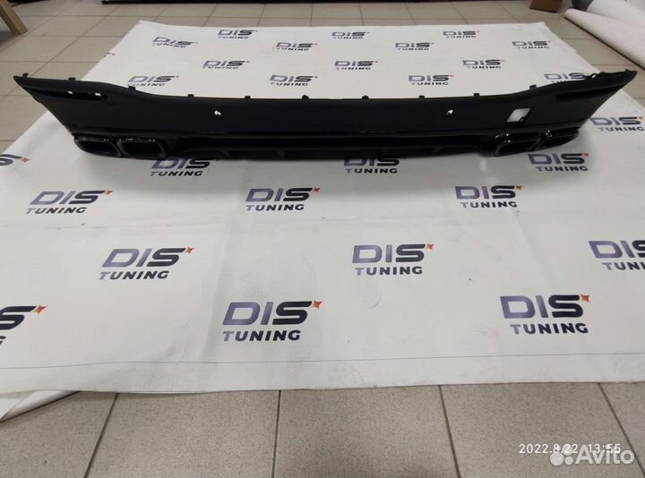 Диффузор+насадки AMG 63 Mercedes GLE V167 GLS X167