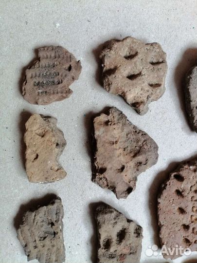 Фрагменты древней керамики Бронзовый век