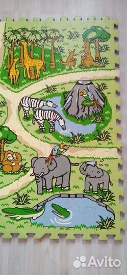 Коврик пазл напольный 