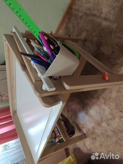 Растущий стол, парта IKEA Flisat (икея) с ящиками