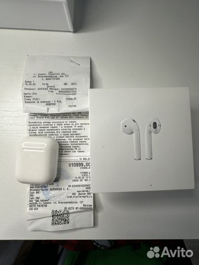 Беспроводные наушники apple airpods 2