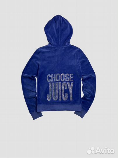 Велюровое худи Juicy Couture Made in USA