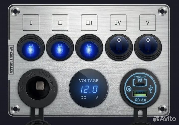 Панель управления для лодки, катера