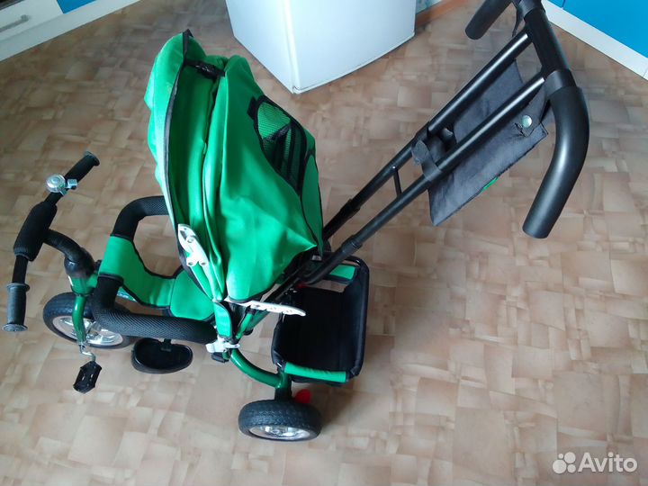 Велосипед коляска с ручкой