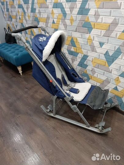 Детские санки коляска