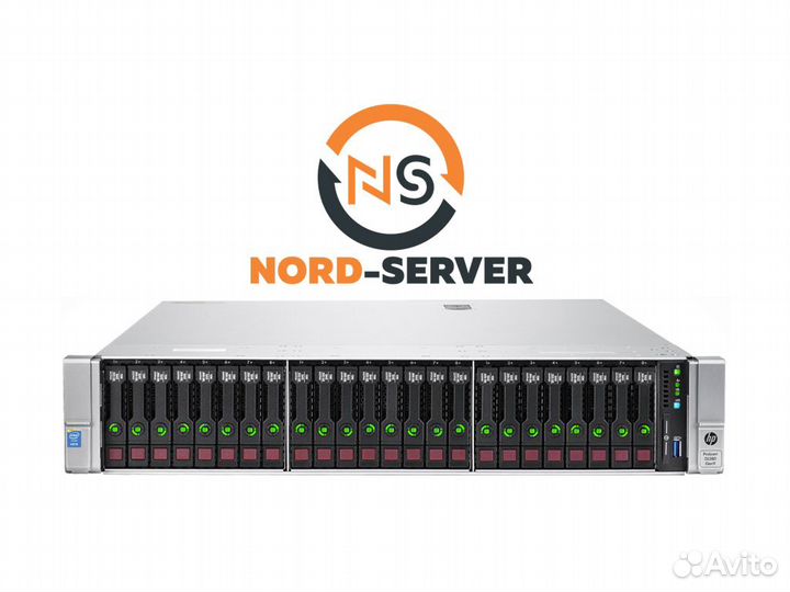 Сервер HP DL380 Gen9 24SFF 2x E5-2660 v3 128GB