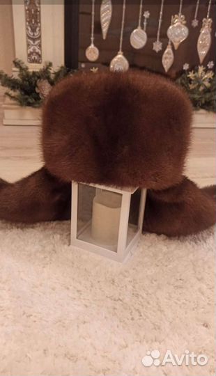 Норковая шапка мужская