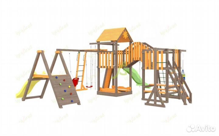 Детская площадка для дачи Панда Фани Мостик 2