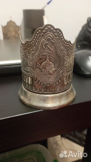 Подстаканник мельхиор СССР космос