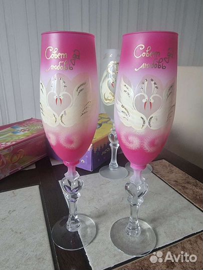 Свадебные бокалы новые