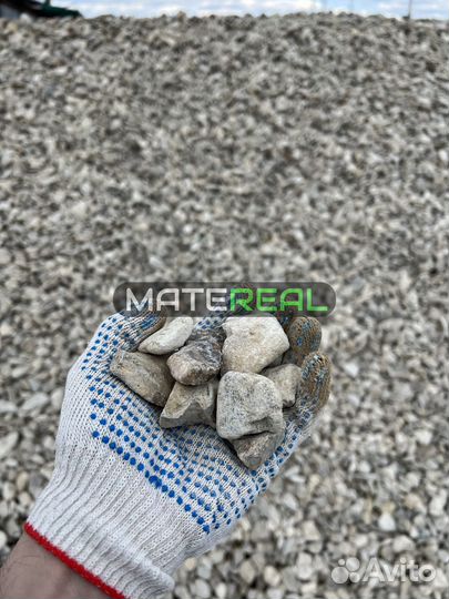 Щебень гравийный (как на видео)