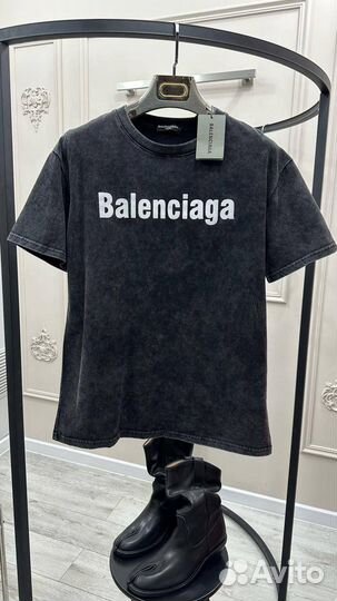 Balenciaga футболка черная варенка (New 2024)