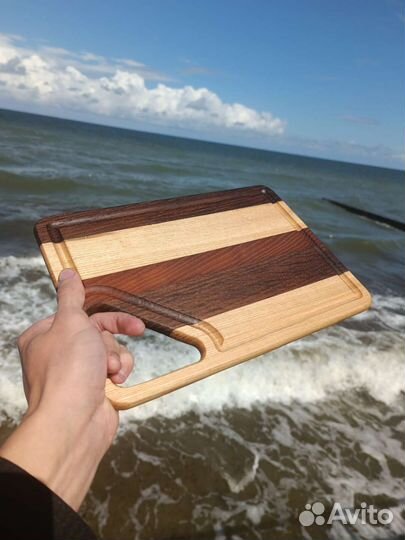 Доска разделочная двухсторонняя с Желобком дерево