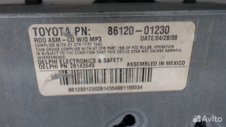 Магнитола Pontiac Vibe 2, 2009