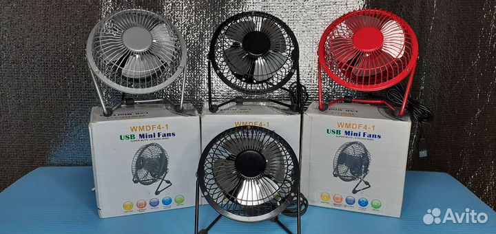 Вентилятор настольный Usb Mini Fans Лопасти сталь