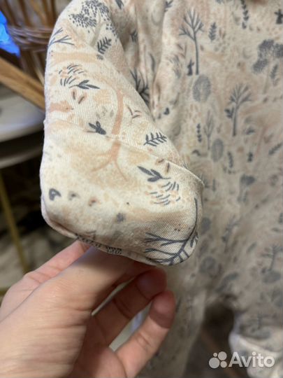 Утепленный хлопковый клибинезон mothercare