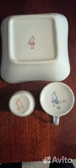 Тарелка,солонка,чашечка