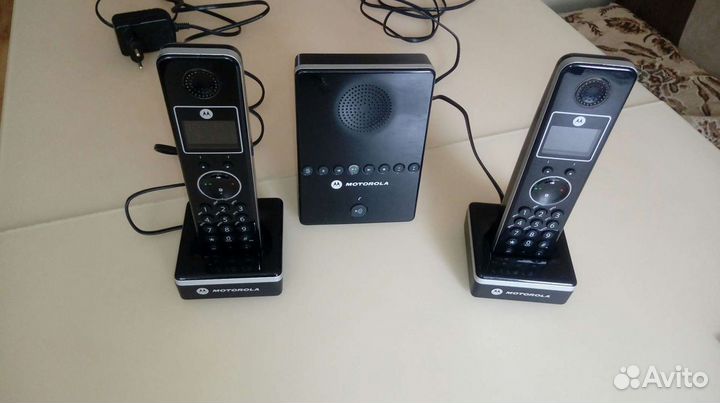 Домашний телефон с двумя трубками, базой, а/о