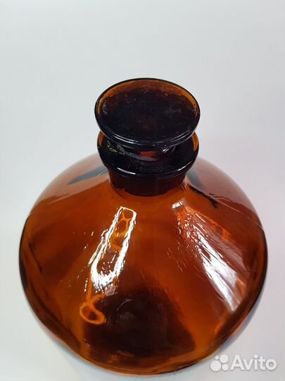 Бутыль 5 литров из тёмного стекла