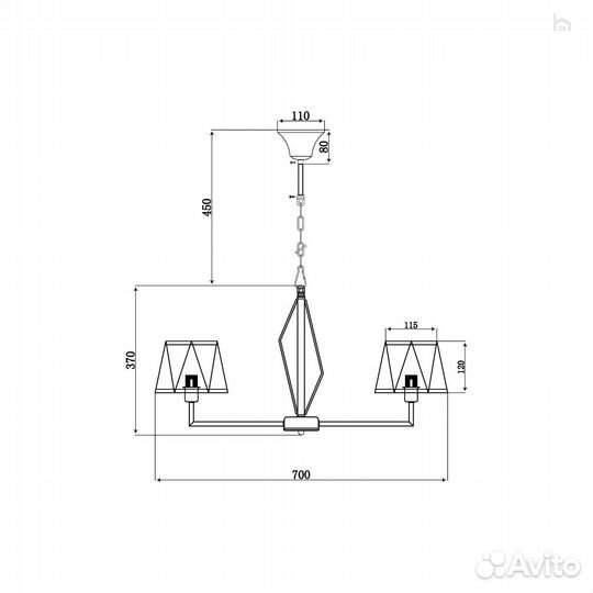 Подвесная люстра Vele Luce Si VL2191L06