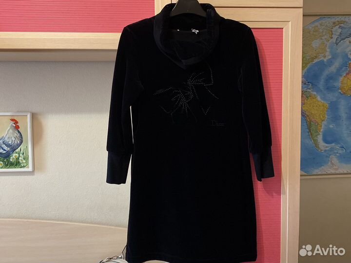 Платье для девочки бархатное Dior