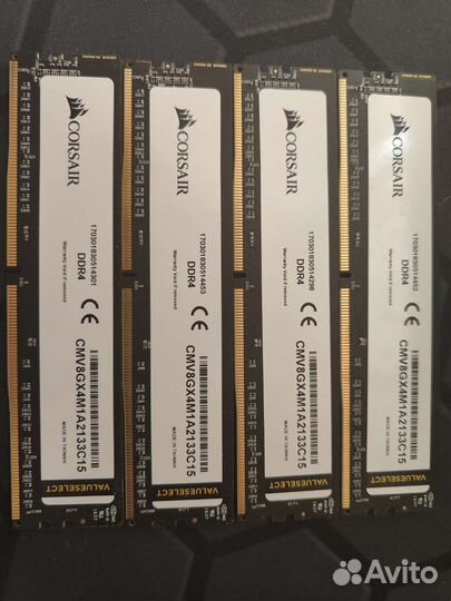 Corsair DDR4 2133Mh 8GB x 4