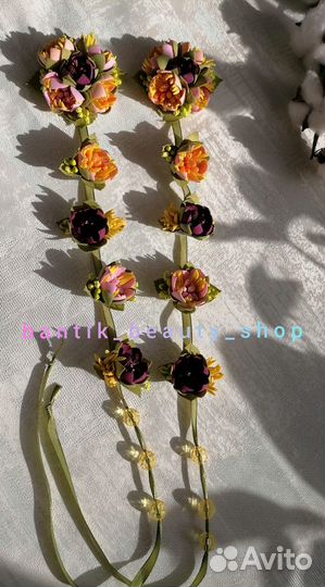 Резинка для волос. Лента в косу