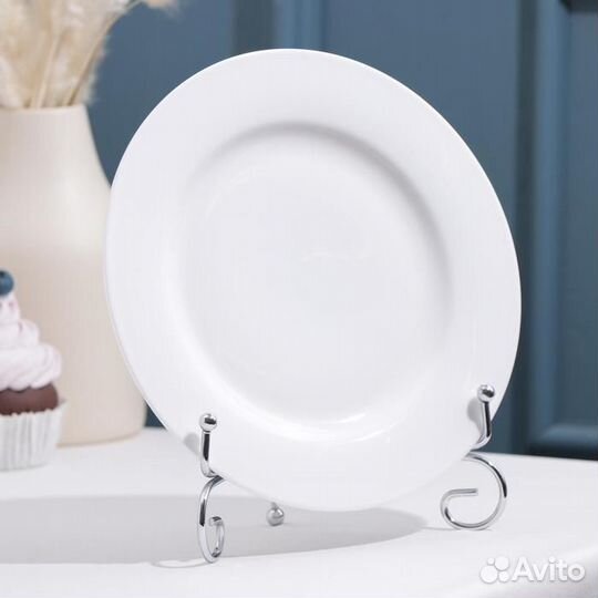 Подставка под тарелки Доляна, 1711 см, цвет хром