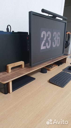 Полка для монитора на рабочий стол