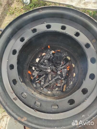 Печь для казана из дисков