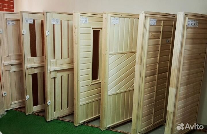 Двери для бани (стеклянные, деревянные )