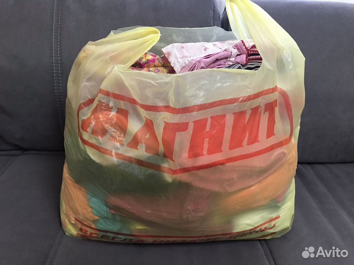 Большой пакет одежды для девочки