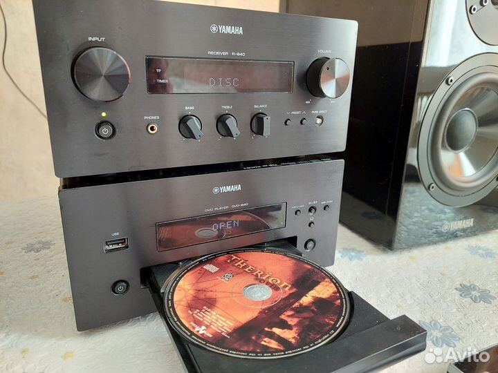 Музыкальный центр yamaha R-840,DVD-840