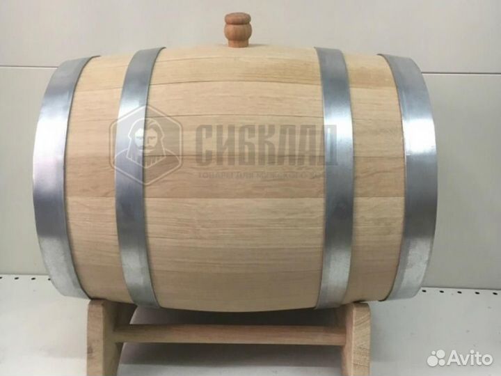 Бочка дубовая заливная, 15л (Сильный обжиг) Ставб