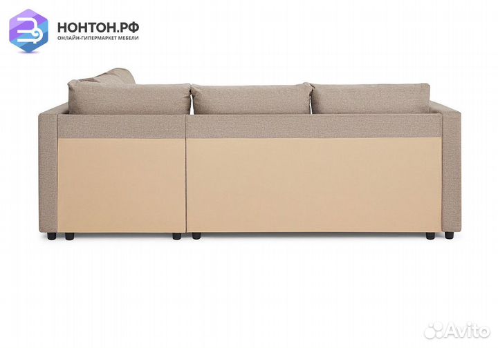 Диван угловой дельфин Мансберг лайт бежевый