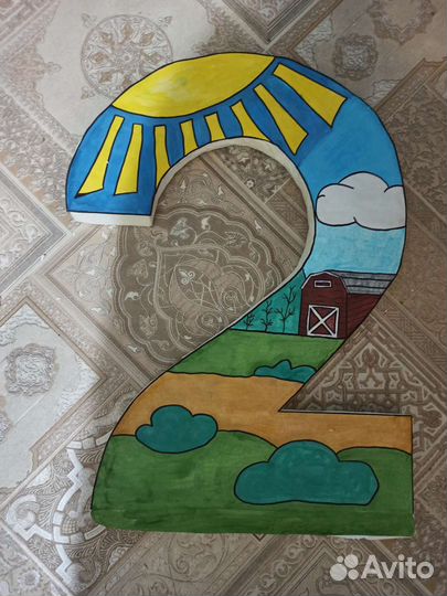 Фотозона Синий трактор (аренда)