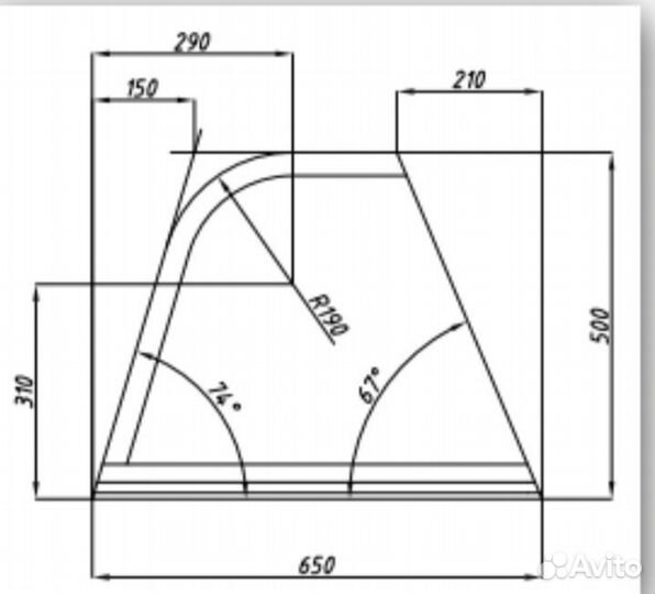 Рамка ветрового стекла на катер