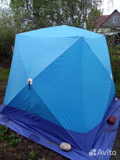 Походная баня с печкой