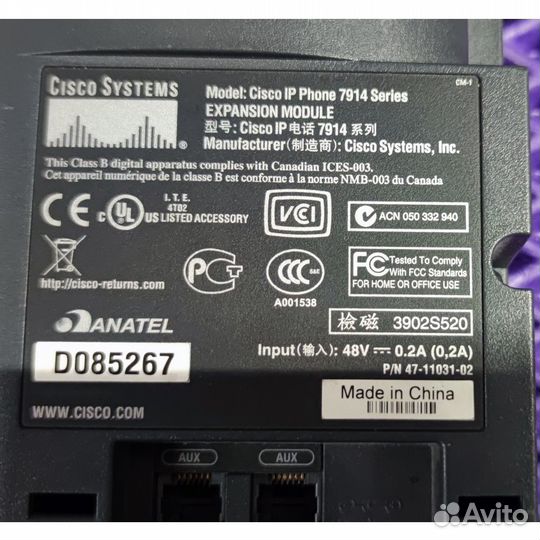 Модуль IP-телефонов CP-7914, Cisco