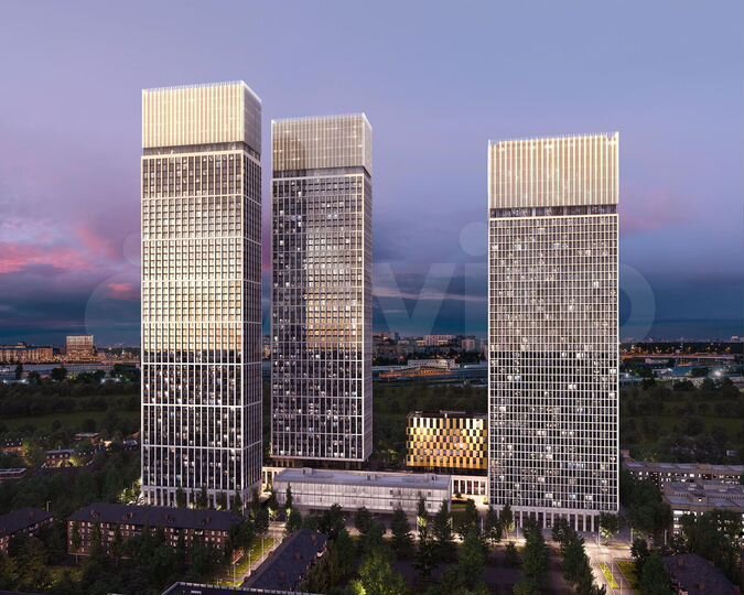 2-к. квартира, 64,6 м², 44/55 эт.