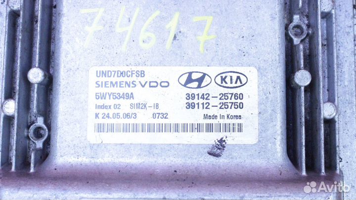 Блок управления двс Hyundai Veracruz EN D6EA 39142