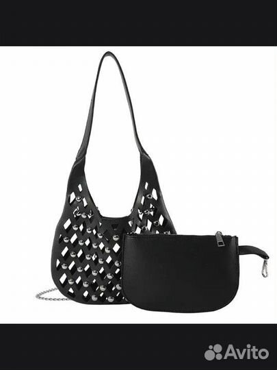 Новая ажурная сумка хобо