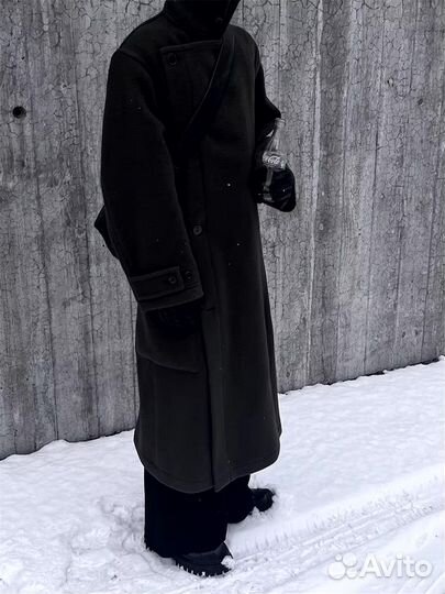 Пальто оверсайз rick owens opium type