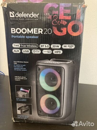 Колонки блютуз колонка с дефектом