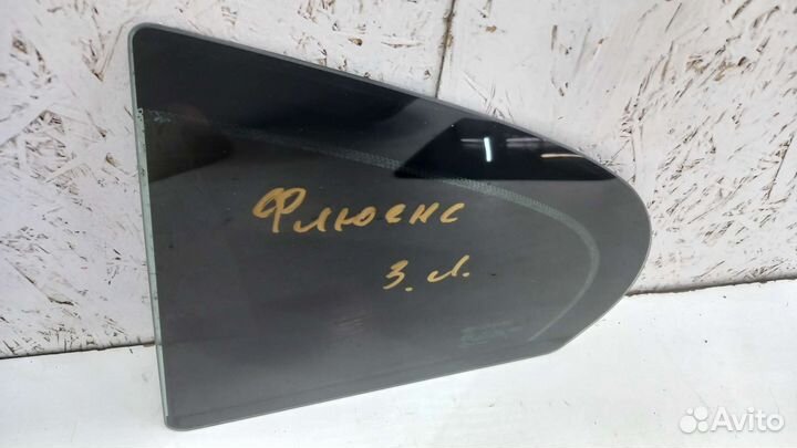 Форточка задняя левая Renault Fluence