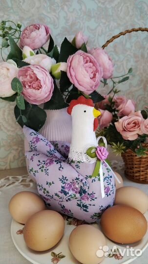 Игрушка курочка к Пасхе ручной работы