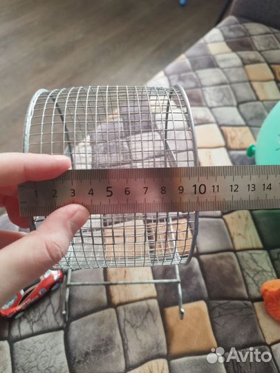 Металлическое колесо для грызунов хром