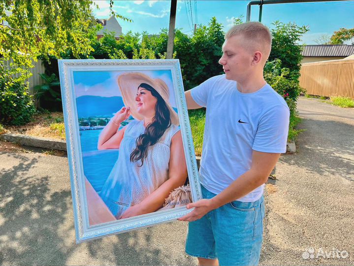 Портрет по фото, картина на холсте